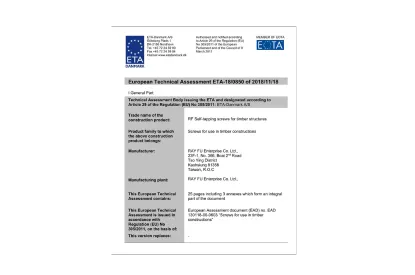 ETA_European_Construction_Fasteners_Certificate